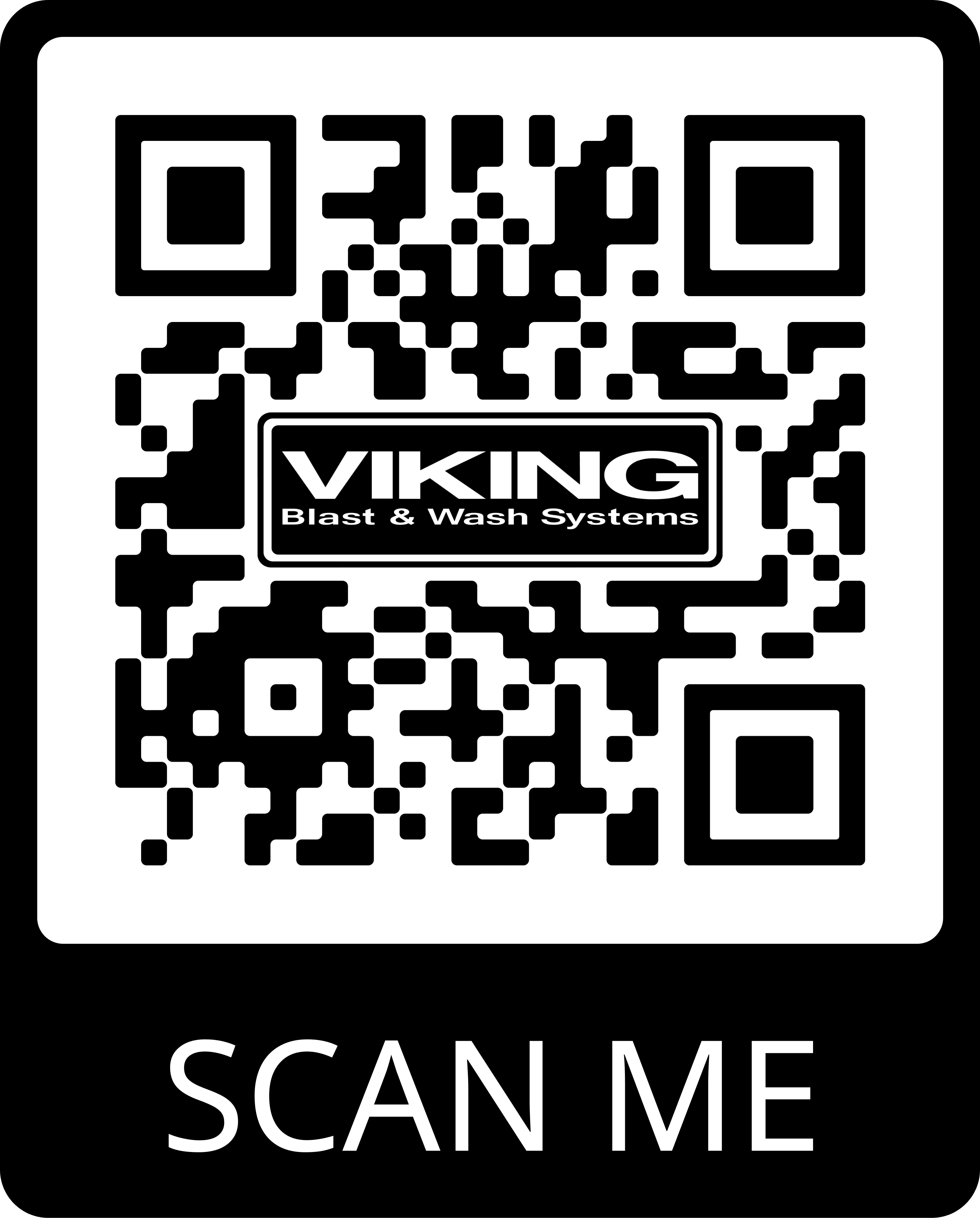QR code for parts at Viking Blast and Wash Systems